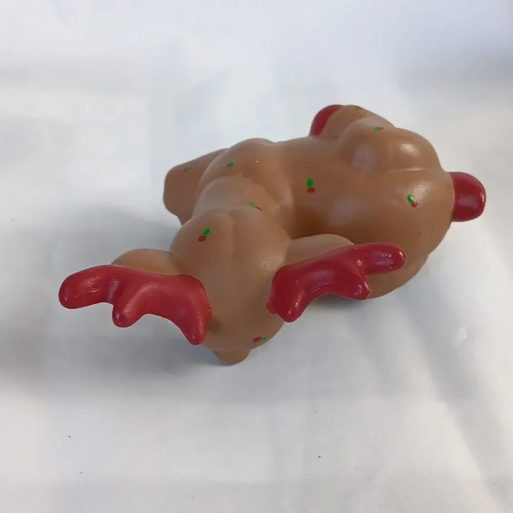 Vintage Christmas Hand Painted Ceramic Reindeer Christmas Decoration Figurine